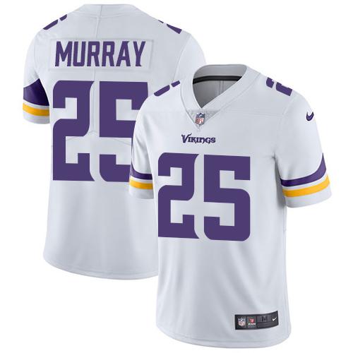 Nike Vikings #25 Latavius Murray White Men's Stitched NFL Vapor Untouchable Limited Jersey